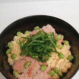 鮭の3色丼